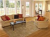 Indo-Nepal Green Hand Knotted 82 X 115 Area Rug 100-11005 Thumb 4