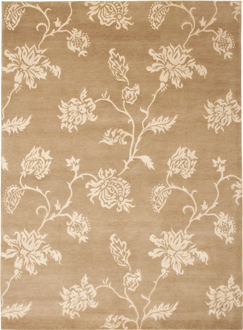 Indo-Nepal Beige Hand Knotted 84 X 115 Area Rug 100-11006 Image 0