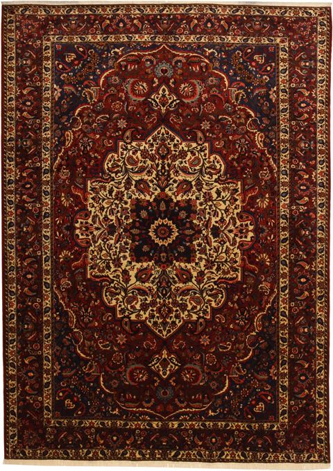 Bakhtiar Red Hand Knotted 86 X 119  Area Rug 100-11009 Image 0