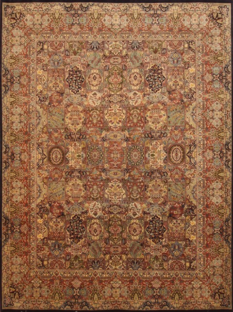 Pak-Persian Multicolor Hand Knotted 811 X 1111 Area Rug 100-11010 Image 0