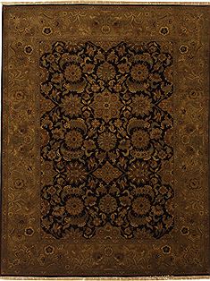 Jaipur Black Hand Knotted 9'0" X 12'0"  Area Rug 100-11011