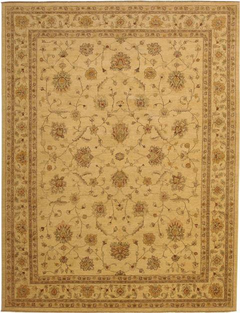Chobi Yellow Hand Knotted 811 X 119 Area Rug 100-11016 Image 0