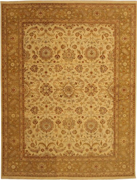 Chobi Yellow Hand Knotted 90 X 1111 Area Rug 100-11019 Image 0