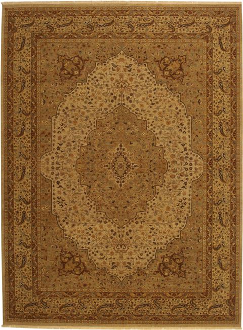 Haji Jalili Green Hand Knotted 810 X 1111 Area Rug 100-11024 Image 0