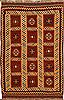 Kilim Red Hand Knotted 56 X 85  Area Rug 100-11033 Thumb 0