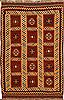 Kilim Red Hand Knotted 56 X 85  Area Rug 100-11033 Thumb 0