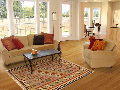Kilim Beige Hand Knotted 43 X 63 Area Rug 100-11034 Image 5