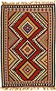 Kilim Red Hand Knotted 42 X 62  Area Rug 100-11039 Thumb 0