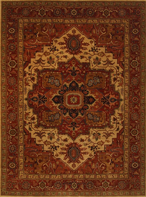 Heriz Red Hand Knotted 810 X 119 Area Rug 100-11040 Image 0