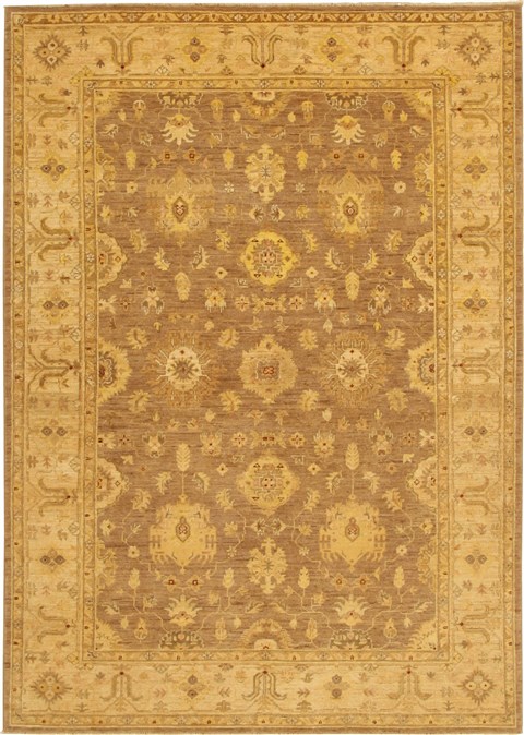 Chobi Yellow Hand Knotted 60 X 85  Area Rug 100-11046 Image 0