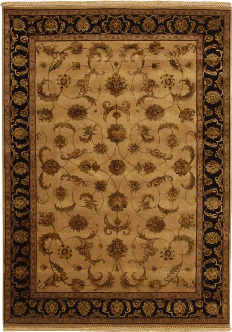 Jaipur Green Hand Knotted 58 X 80  Area Rug 100-11047 Image 0
