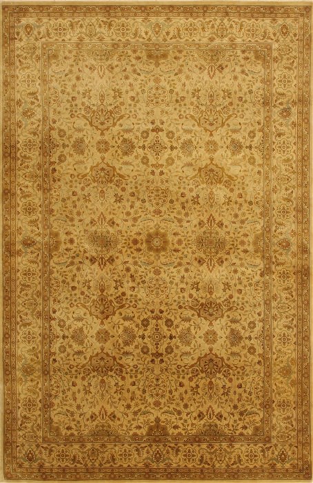 Indo-Persian Yellow Hand Knotted 57 X 86 Area Rug 100-11050 Image 0
