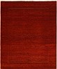 Gabbeh Red Square Hand Knotted 67 X 84  Area Rug 100-11052 Thumb 0