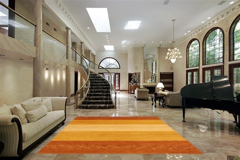 Gabbeh Yellow Hand Knotted 68 X 99 Area Rug 100-11055 Image 1