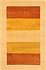 Gabbeh Beige Hand Knotted 66 X 910  Area Rug 100-11057 Thumb 0