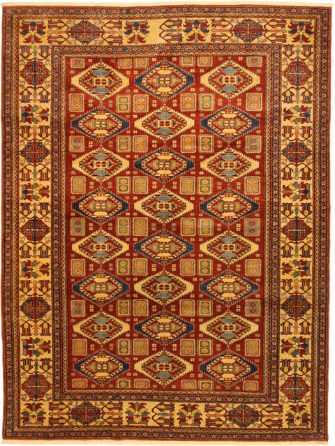 Kazak Multicolor Hand Knotted 69 X 96  Area Rug 100-11058 Image 0