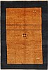 Gabbeh Orange Hand Knotted 66 X 96  Area Rug 100-11059 Thumb 0