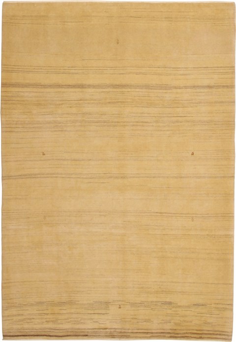 Gabbeh Beige Hand Knotted 69 X 99 Area Rug 100-11060 Image 0