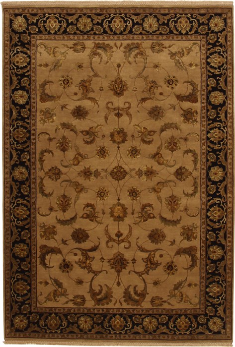 Jaipur Beige Hand Knotted 68 X 98 Area Rug 100-11062 Image 0