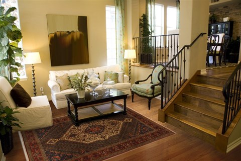 Bakhtiar Multicolor Hand Knotted 69 X 100 Area Rug 100-11067 Image 3