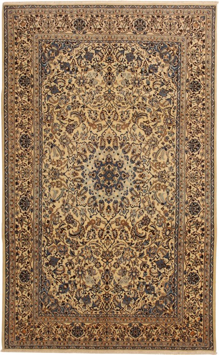 Nain Beige Hand Knotted 66 X 109  Area Rug 100-11070 Image 0