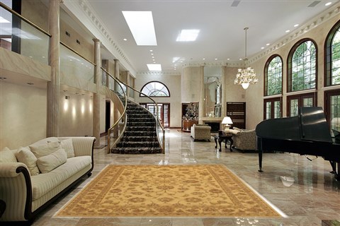 Chobi Yellow Hand Knotted 68 X 98 Area Rug 100-11072 Image 1