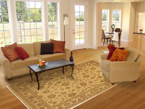 Chobi Yellow Hand Knotted 68 X 98 Area Rug 100-11072 Image 4