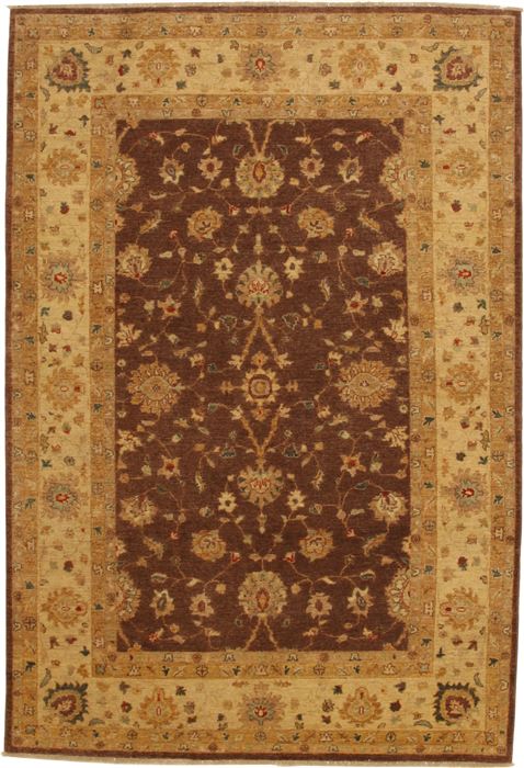 Ziegler Brown Hand Knotted 66 X 99  Area Rug 100-11074 Image 0