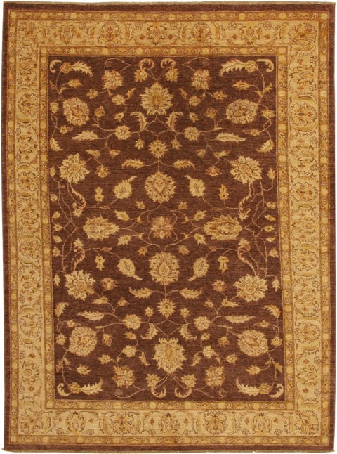 Chobi Brown Hand Knotted 66 X 96  Area Rug 100-11076 Image 0
