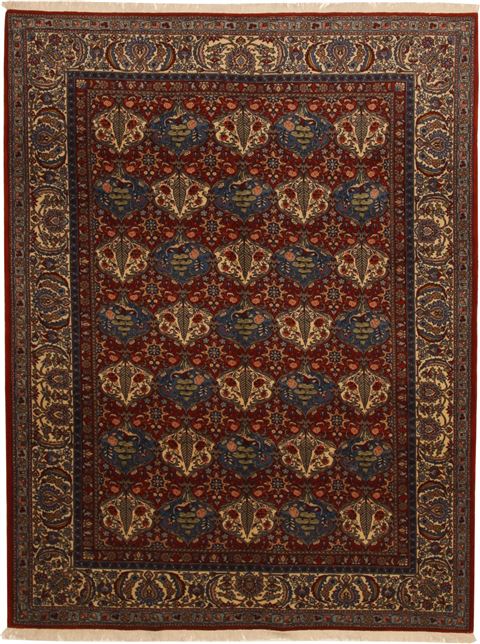 Bakhtiar Multicolor Hand Knotted 69 X 95  Area Rug 100-11078 Image 0