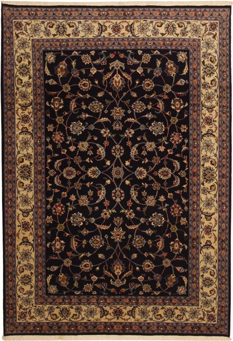 Mashad Blue Hand Knotted 65 X 96  Area Rug 100-11085 Image 0