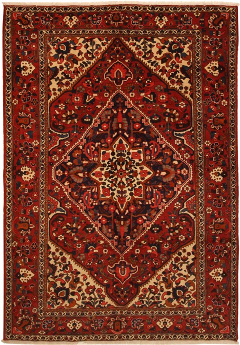 Bakhtiar Red Hand Knotted 611 X 100 Area Rug 100-11090 Image 0
