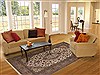 Kashan Beige Hand Knotted 67 X 101 Area Rug 100-11092 Thumb 4