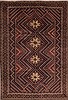 Shahre Babak Brown Hand Knotted 72 X 105  Area Rug 100-11097 Thumb 0