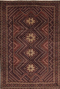 Shahre Babak Multicolor Hand Knotted 7'2" X 10'5"  Area Rug 100-11097