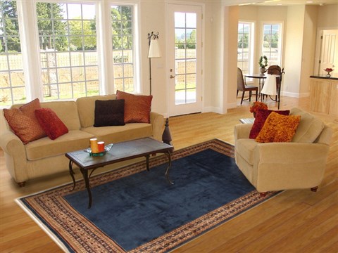Mahal Blue Hand Knotted 611 X 105 Area Rug 100-11100 Image 4