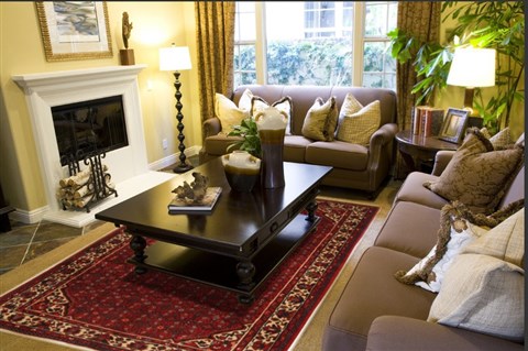 Hossein Abad Red Hand Knotted 610 X 911 Area Rug 100-11103 Image 2