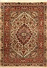 Mashad Beige Hand Knotted 65 X 94 Area Rug 100-11104 Thumb 0
