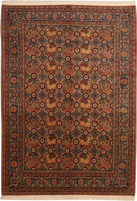 Varamin Red Hand Knotted 611 X 99 Area Rug 100-11107 Image 0