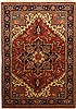 Heriz Red Hand Knotted 69 X 99 Area Rug 100-11108 Thumb 0