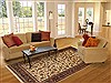 Mashad Beige Hand Knotted 67 X 910 Area Rug 100-11109 Thumb 4