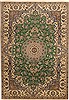 Nain Green Hand Knotted 67 X 99 Area Rug 100-11111 Thumb 0