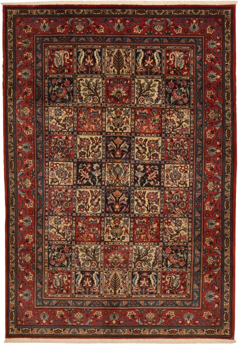 Bakhtiar Multicolor Hand Knotted 611 X 911 Area Rug 100-11112 Image 0