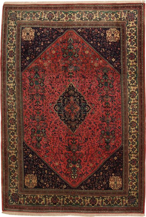 Abadeh Purple Hand Knotted 611 X 106  Area Rug 100-11113 Image 0
