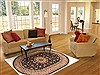 Qum Blue Oval Hand Knotted 46 X 67 Area Rug 100-11115 Thumb 5