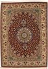 Qum Red Hand Knotted 45 X 67  Area Rug 100-11118 Thumb 0