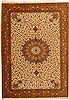 Qum Beige Hand Knotted 66 X 98  Area Rug 100-11119 Thumb 0