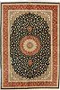 Qum Green Hand Knotted 66 X 99  Area Rug 100-11120 Thumb 0