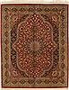 Qum Red Square Hand Knotted 67 X 84  Area Rug 100-11122 Thumb 0