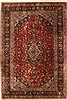 Kashan Red Hand Knotted 48 X 71 Area Rug 100-11127 Thumb 0